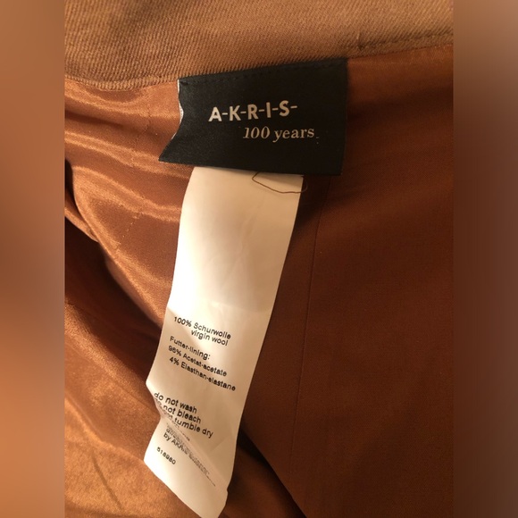 Akris Pleated Virgin Wool Double Face Skirt - Picture 8 of 9